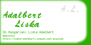 adalbert liska business card